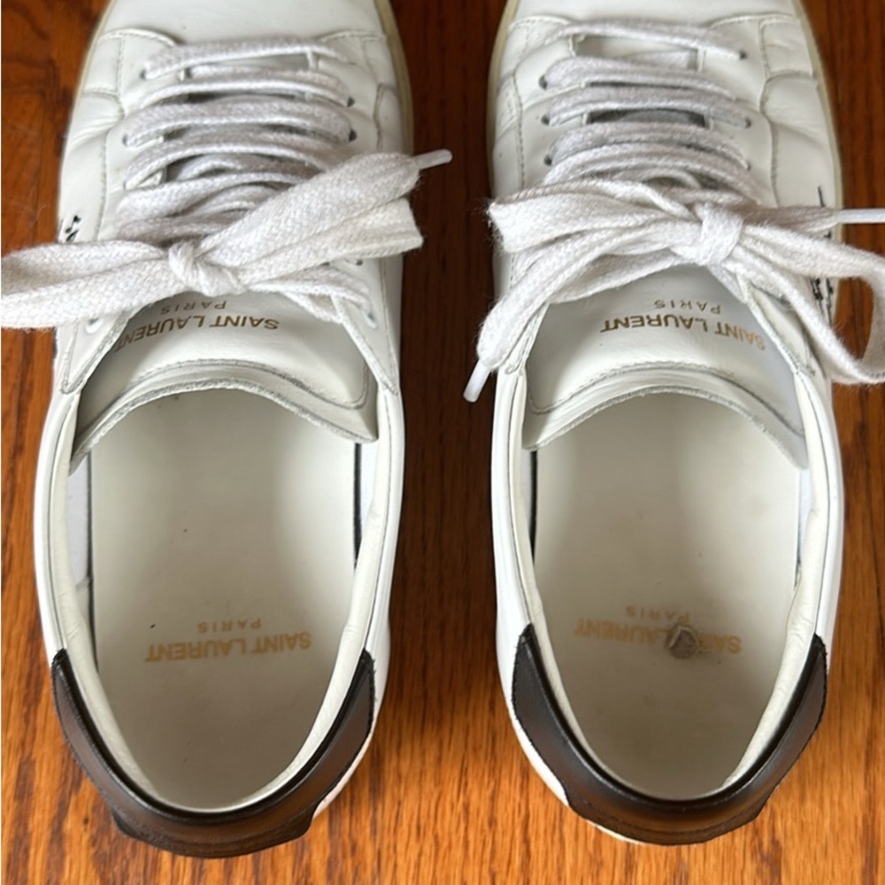 Saint Laurent White Sneakers, Women’s, 7.5 - Picture 5 of 6